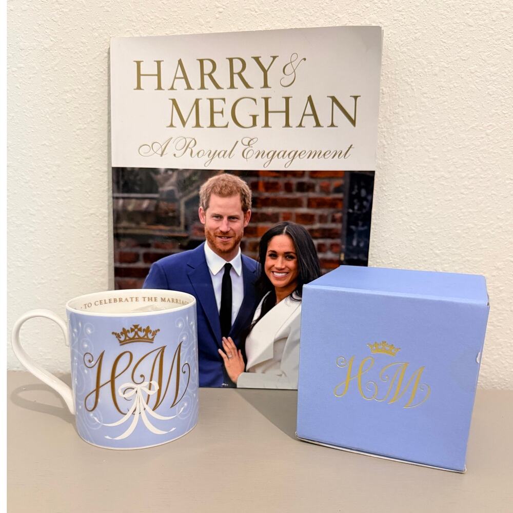 Prince Harry Meghan Royal Wedding Mug Book Box 2018 Commemorative